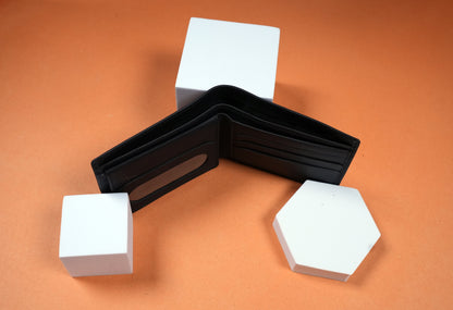 Genuine Cow Slim Leather Wallet – RFID Blocking, Bifold, 8 Card Slots