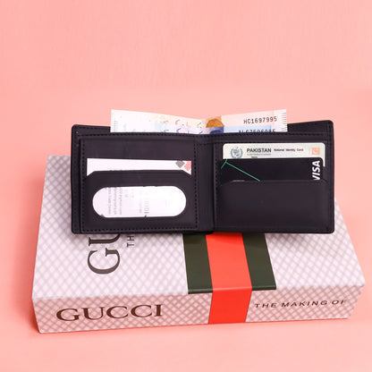 Genuine Cow Slim Leather Wallet – RFID Blocking, Bifold, 8 Card Slots