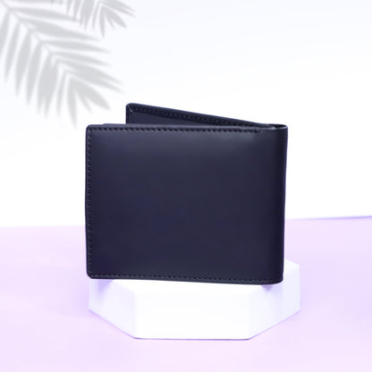 Genuine Cow Slim Leather Wallet – RFID Blocking, Bifold, 8 Card Slots